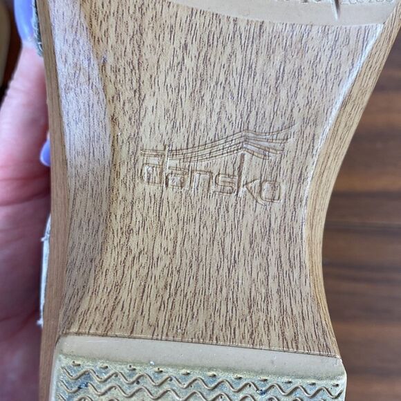 Dansko beige sling back clog sandals size 10.5/11 - Picture 8 of 10